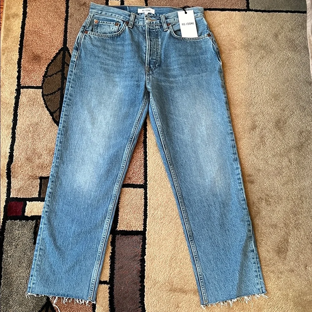 Re/Done Straight Leg Jeans (Size: 27) - Picture 8 of 10